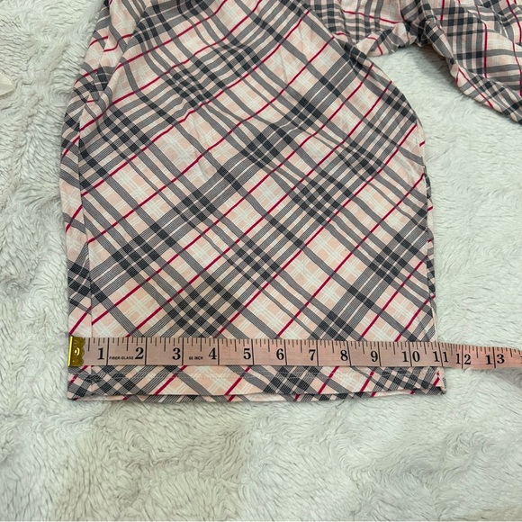 Cacique - Pink Plaid Elastic Waist Drawstring Pull On Lounge Pants - 22/24 - Picture 6 of 8